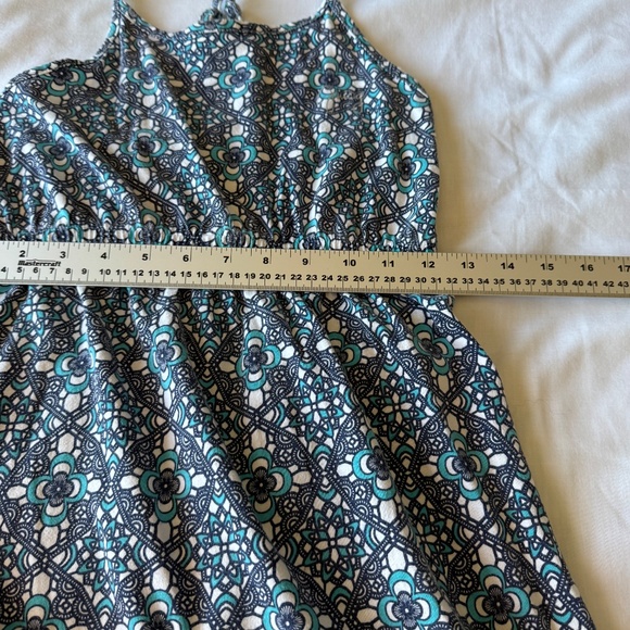 Juicy Couture Girls Sleeveless Aztec Knit Dress Large (10-12) Asymmetrical Hem - Picture 8 of 10